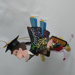 Congrats Graduation Ornament Fanciful Flights by Rossi for Silvestri